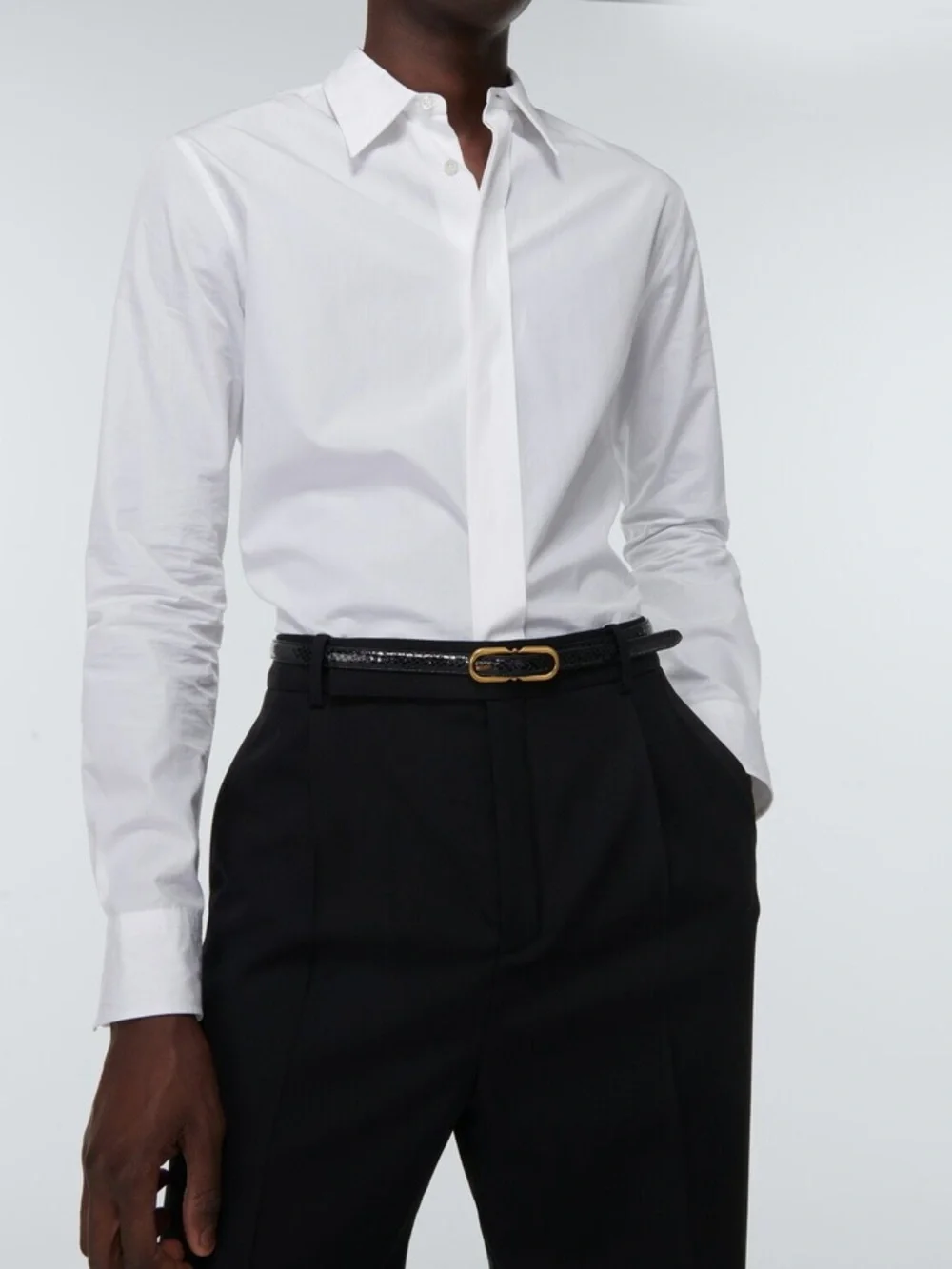 Saint Laurent Snakeskin Belt